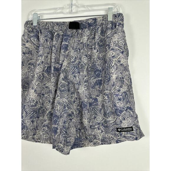 Vintage Columbia Large Purple Floral Printed Shorts Belted - Picture 3 of 15